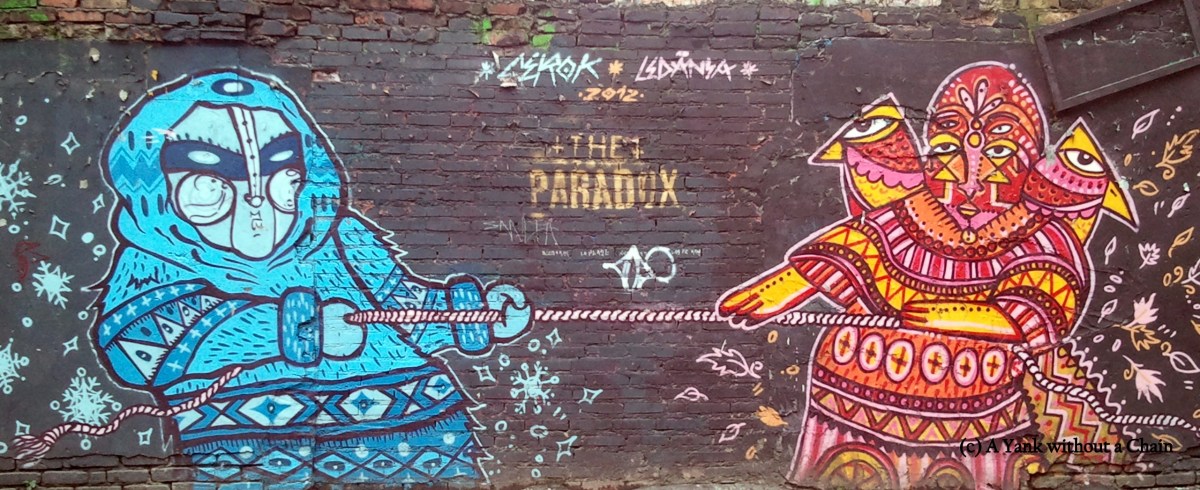 A striking mural in Las Nieves