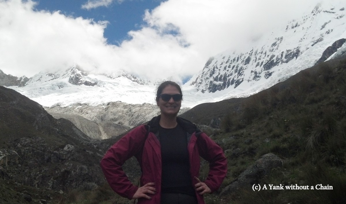 See those snowy mountains in the background? That's where we're headed!