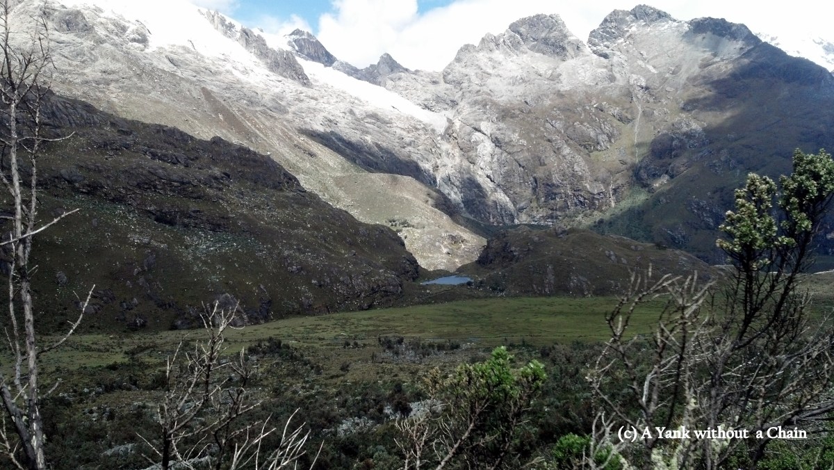 An hour later... there's our halfway lake!