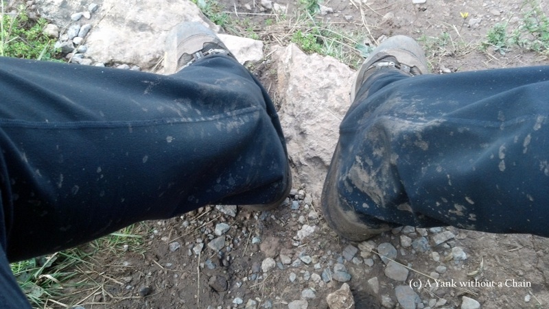 Muddy pants on a hike outside Cusco