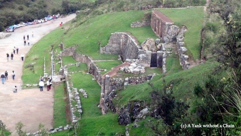 A view from above of the baths of Tambomachay