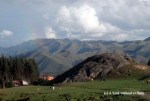 It's fitting that I saw a rainbow, the symbol of the Incan deity
