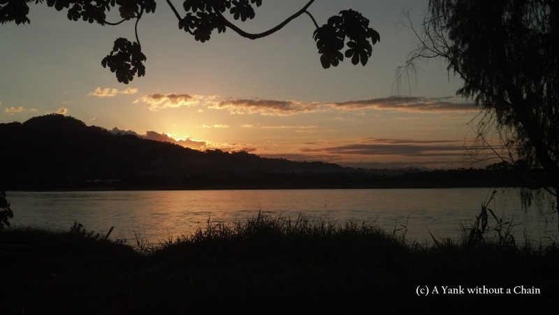 A sunset over the Rio Beni