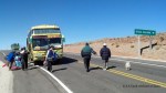 Getting off the bus a few kilometers outside Uyuni