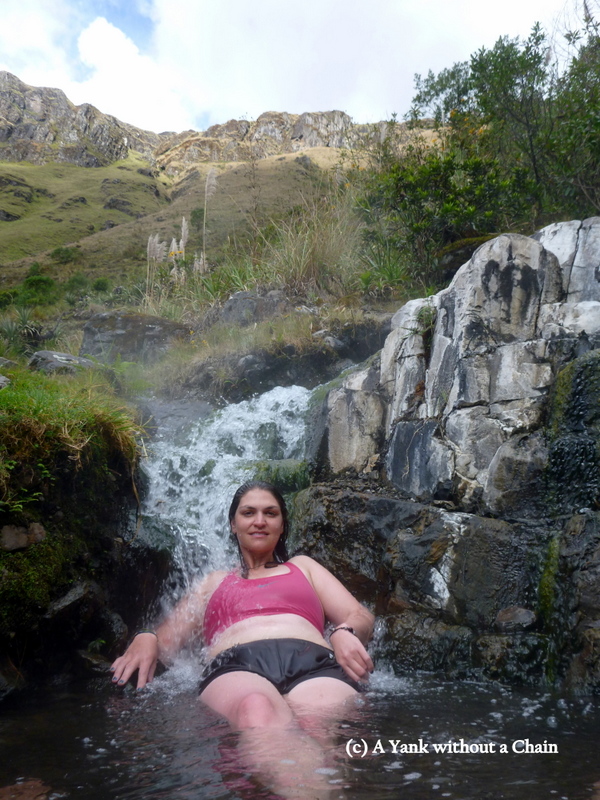 Relaxing in the hot springs