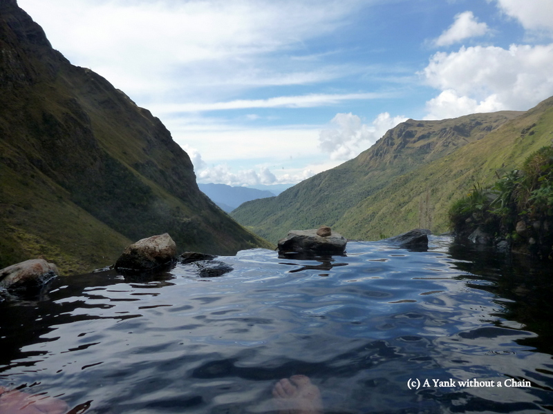 A view from the hot springs - not another soul in sight!