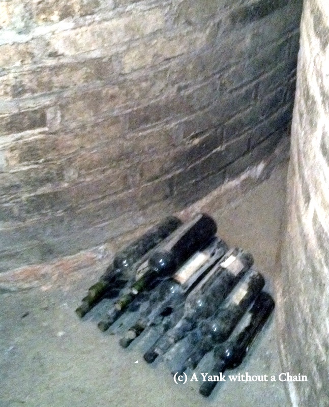 Bottles at Di Tommaso that are used to check the conditions of the distillery