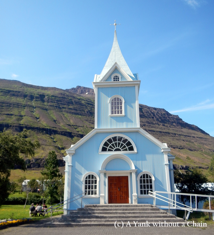The cute church at Seydisfjordur
