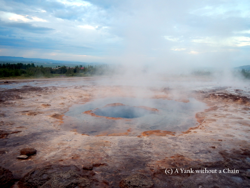 It was fascinating to watch the water between eruptions