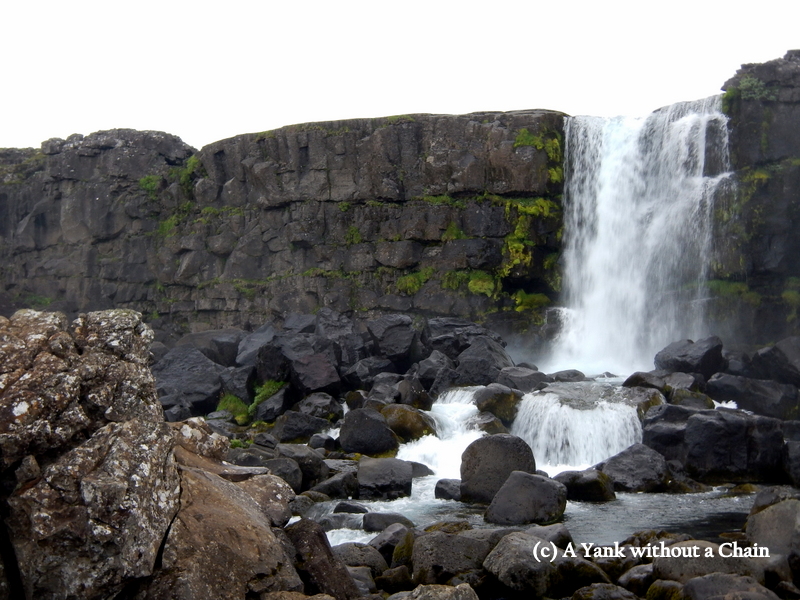Waterfall at Thingvellir National Park