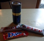 The Magic energy drink kept me awake during long night drives, while Pipp and Daim were lovely chocolate snacks