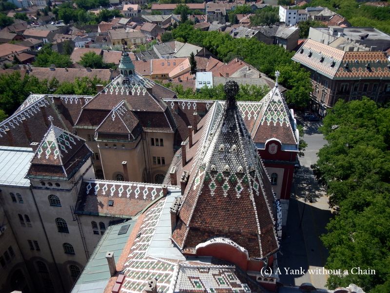 The view from the city hall tower in Subotica