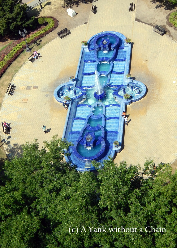 The fountain outside the city hall in Subotica