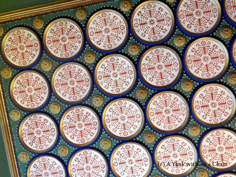 An intricate ceiling in Subotica's hall