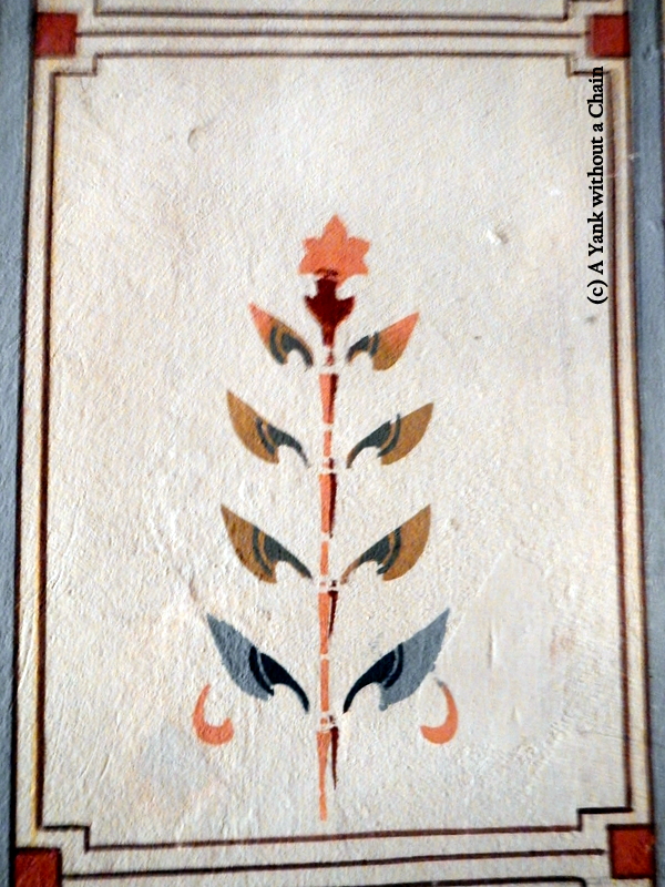 A detail inside the Grgeteg church