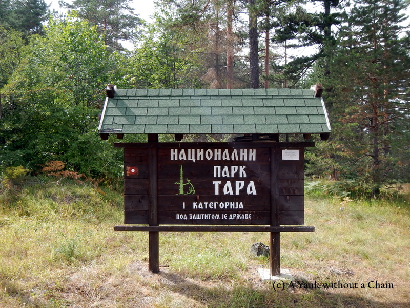 An entrance to National Park Tara