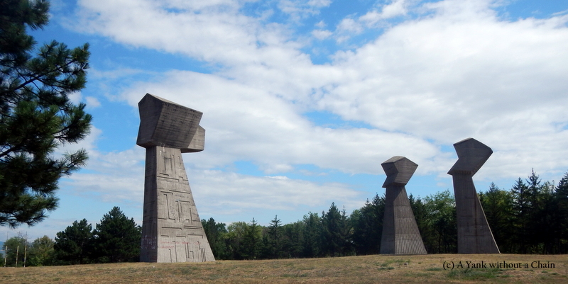 The memorial to prisoners killed on Bubanj Hill