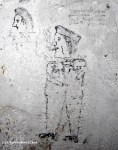 A prisoner's drawing in a cell at the Red Cross Concentration Camp