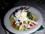 Shopska salad - cucumbers, tomatoes, and brined cheese - a classic, delicious Serbian dish
