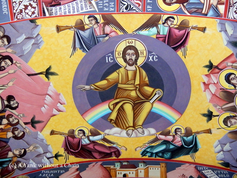 Another detail of the Orthodox church's ceiling