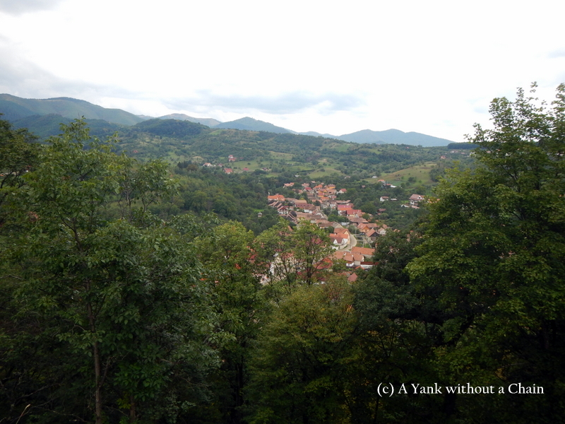 The view of Cisnadioara from St. Michael's Church