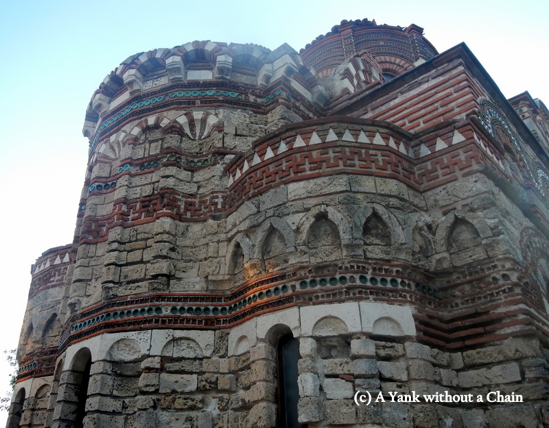 The colorful 13th century church in the center of Nessebar's old town