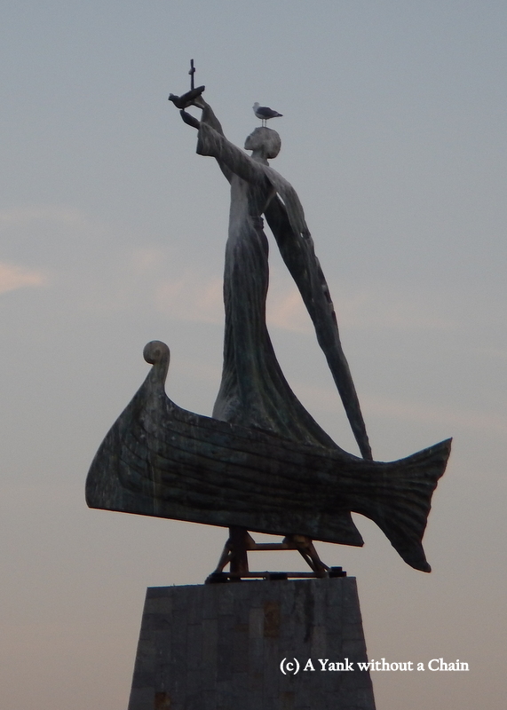 A statue at the entrance to Nessebar's old town