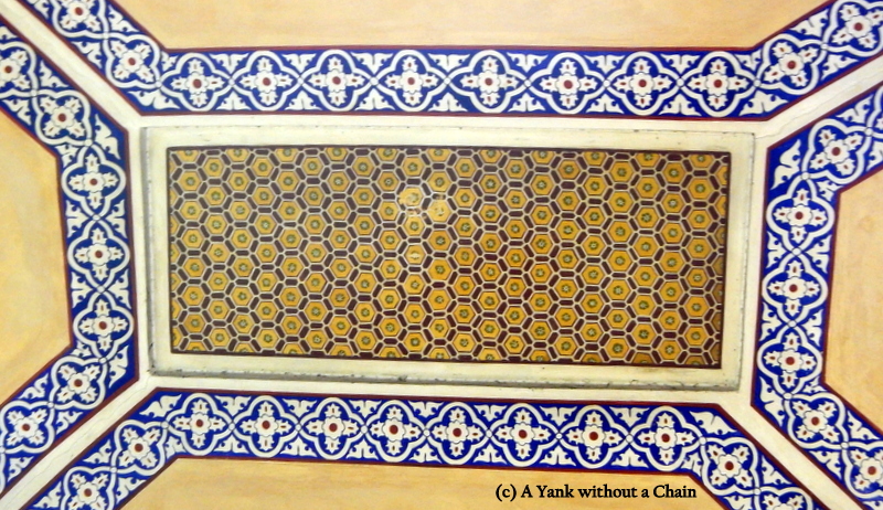 A detail of the ceiling at the Grand Bazaar