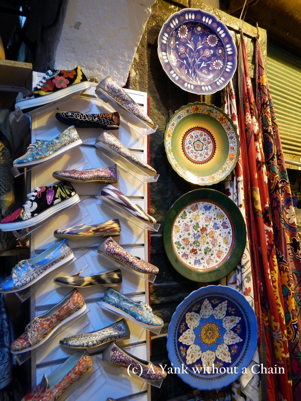 Wares on display at the Grand Bazaar