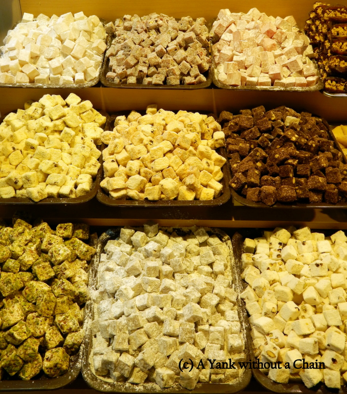 Turkish Delight at the spice market in Istanbul