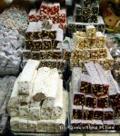 The wonderful Turkish Delight on display at the spice market in Istanbul