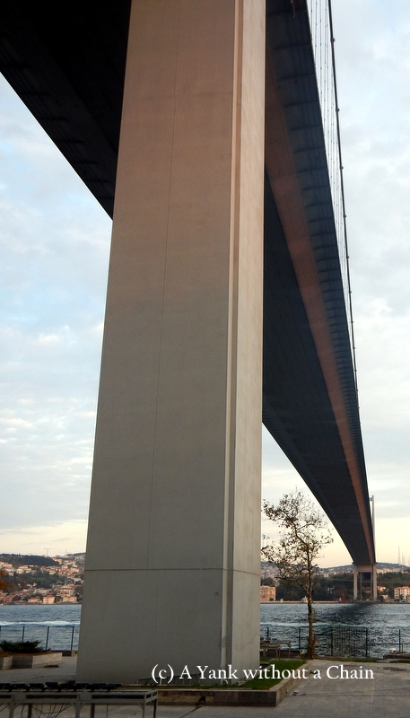 The first bridge that connected the European side of Istanbul to the Asian side