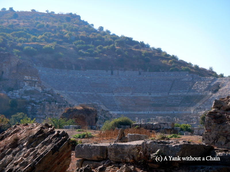 The 25,000 spectator capacity theater in Ephesus