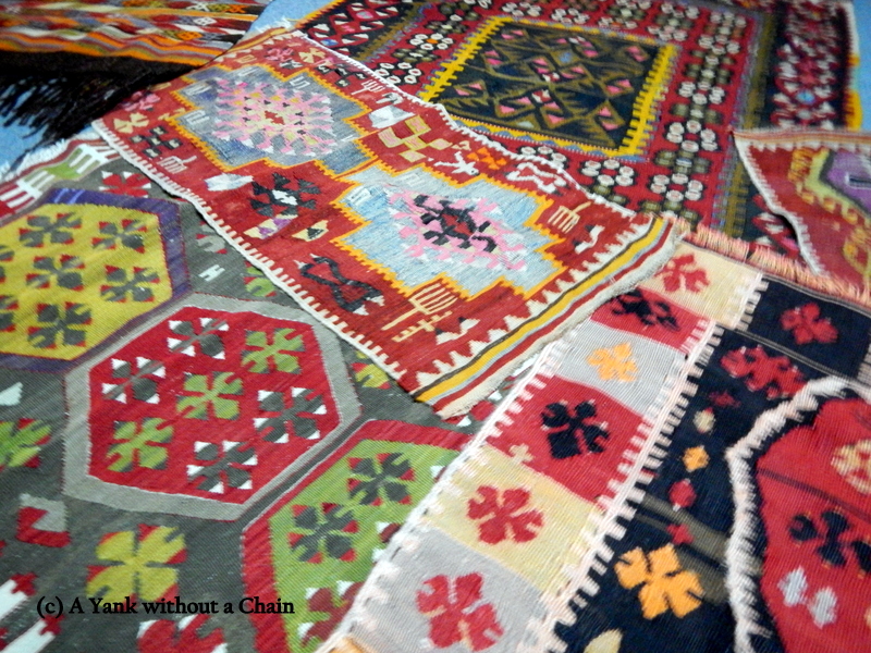 Some of Mehmet's rugs and kilims