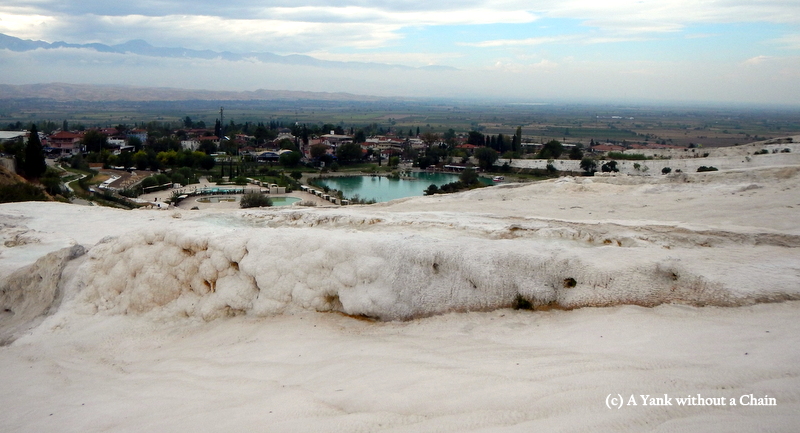 A view of the town from the terraces