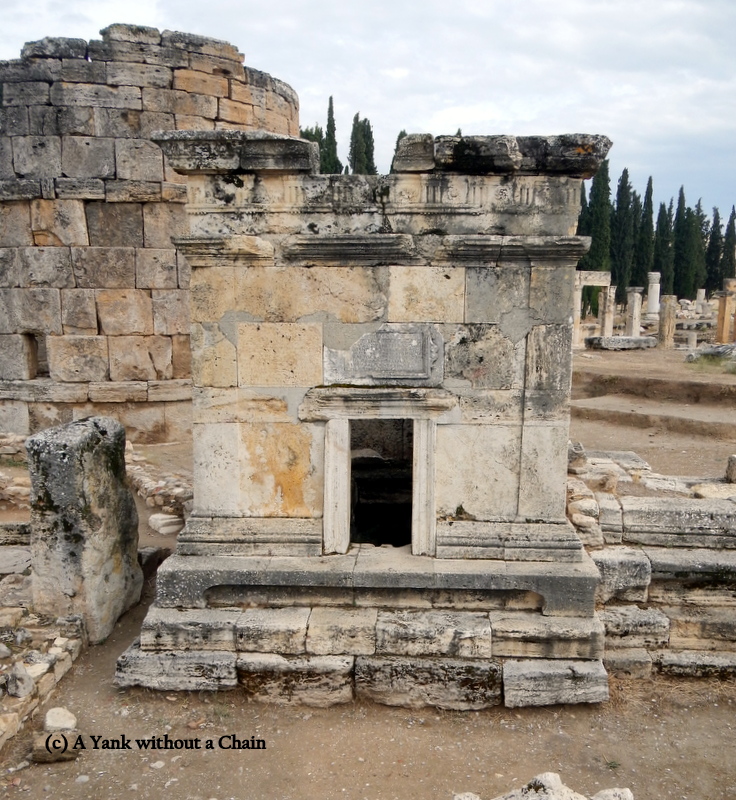 An ancient Roman olive press at Hierapolis