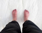 The Yank's feet on the Pamukkale travertines