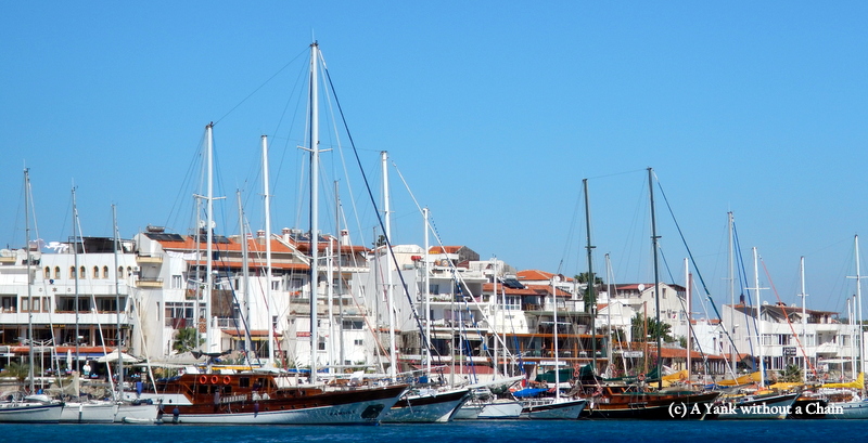 There were boats from as far away as Delaware docked at Datca!