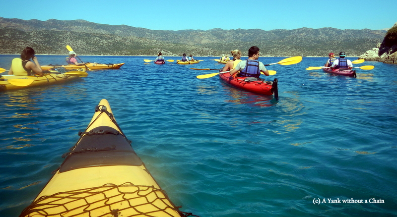 Members of my tour group getting ready to go past the sunken city