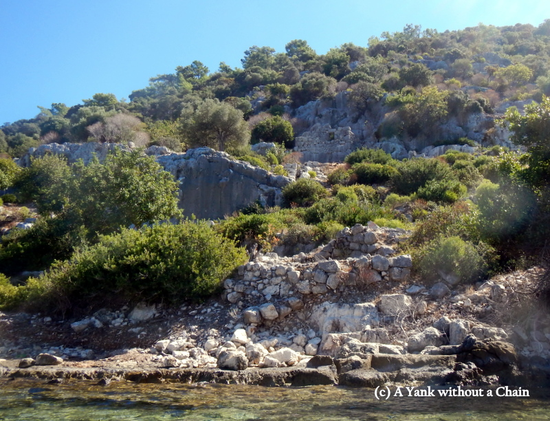 Part of the sunken city of Kekova
