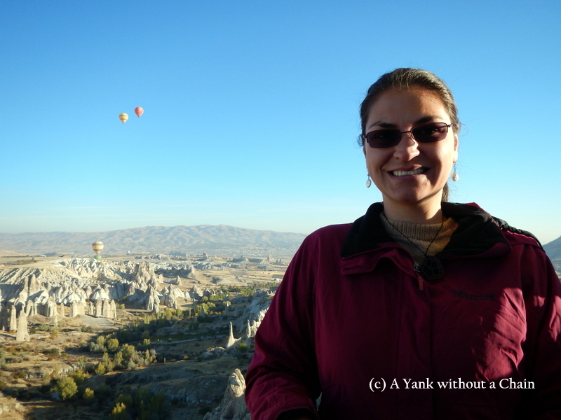 The Yank without a Chain enjoying the view!