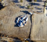 A balloon deflating in Cappadocia