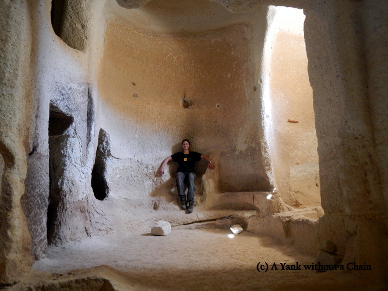 Another pose inside the Rose Valley church
