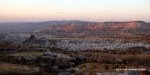 The sunset in Cappadocia