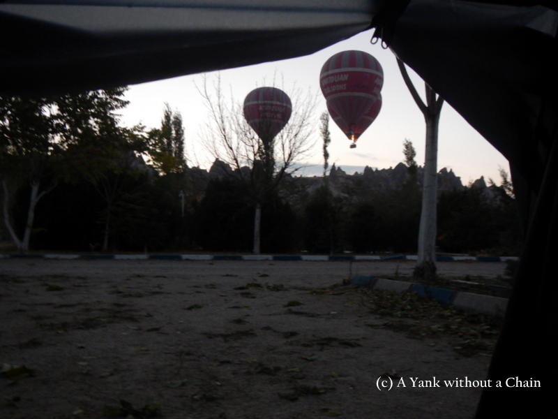 Good morning, Cappadocia! The view from my tent at 6:15am