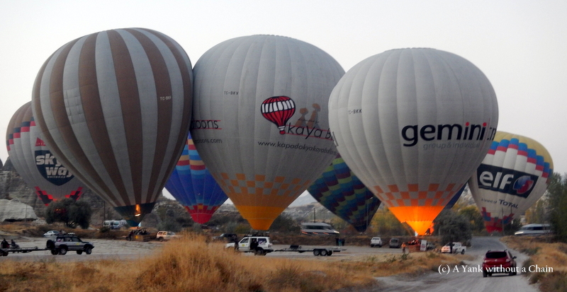 Watching the balloons taking off from up close