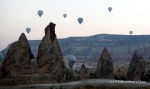Some balloons passing through Red Valley