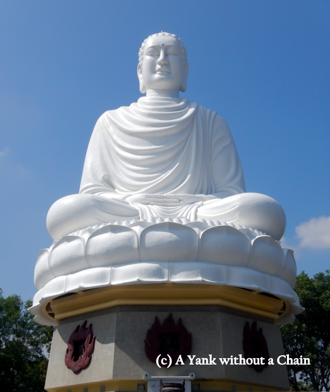 The Buddha statue at Long Son Pagoda