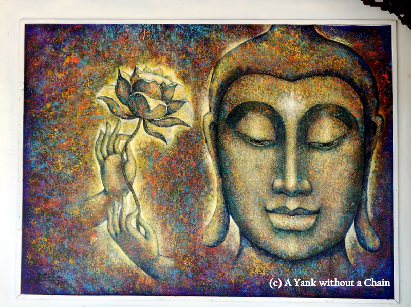 A Buddha painting in the Hue Citadel