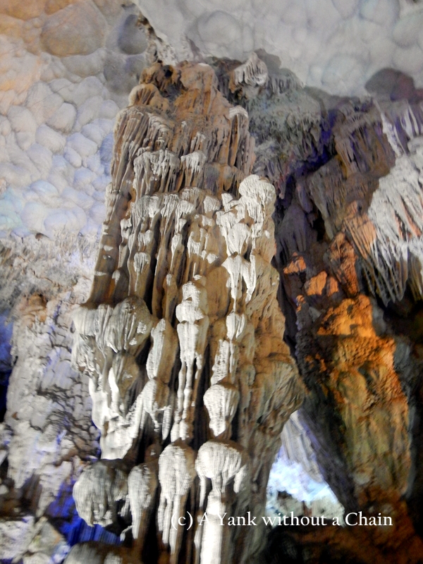 Details of cave formations at Ha Long Bay